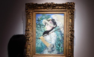 "Le Printemps" d'Edouard Manet exposé le 31 octobre 2014 chez Christie's à New York