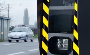 Le radar au niveau d'Entzheim sur l'A 35 a été recouvert de peinture verte, ce week-end. (Illustration)