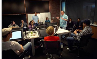 John Lasseter et son équipe
