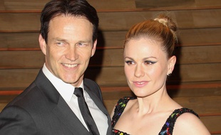 Stephen Moyer et son épouse Anna Paquin, le 3 mars 2014, à West Hollywood.