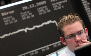 Tarder à la bourse de Francfort en décembre 2009.