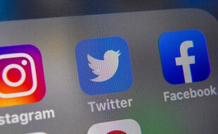 Image d'illustration de Twitter, Instagram et Facebook.
