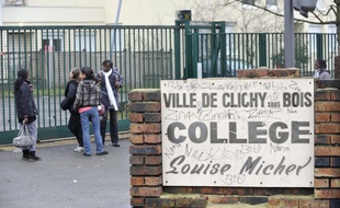 Le collège Louise Michel à Clichy-sous-Bois.