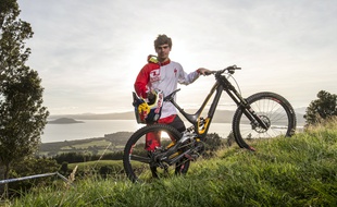 Le Français Loïc Bruni, champion du monde de VTT descente.