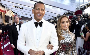 Alex Rodriguez et Jennifer Lopez à Los Angeles.