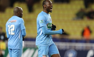 Sunzu, lors du 32e de finale de Coupe de France contre Monaco