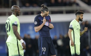 Zlatan ibrahimovic, le 6 avril 2015 au Parc des Princes.