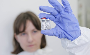 Illustration du candidat vaccin russe Spoutnik V.