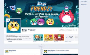 L'appli Facebook «Bingo Friendzy» permet aux utilisateurs majeurs de jouer au Bingo avec de l'argent réel au Royaume-Uni.