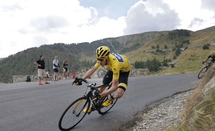 Christopher Froome sur le Tour de France le 22 juillet 2015.