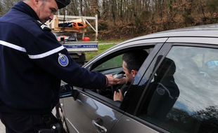 Une opération de contrôle d'alcoolémie.