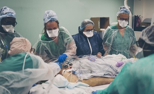 Covid-19: la décrue se poursuit à l'hôpital (Illustration)