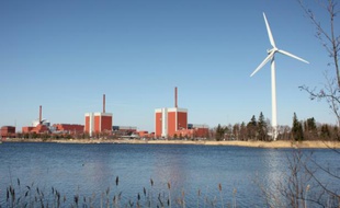 La centrale nucléaire de Olkiluoto sur l'île de Eurajoki, le 28 avril 2016