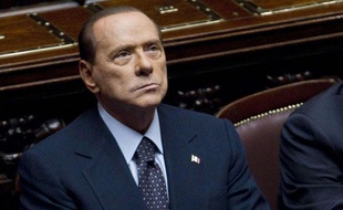 Silvio Berlusconi, chef du gouvernement italien, au Parlement italien, le 8 novembre 2011