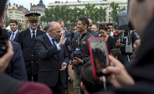 Gérard Collomb participait comme les autres ministres à une réunion publique à Rungis.