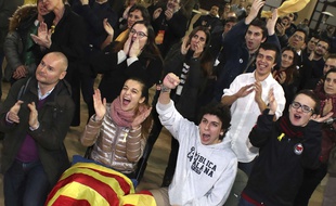 Des électeurs pro-indépendance en Catalogne, le 21 décembre 2017.