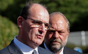 Le Premier ministre Jean Castex s'est rendu au tribunal de Bobigny avec Eric Dupond-Moretti mercredi 8 juillet 2020.