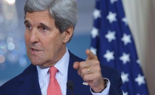 Le secrétaire d'Etat américain John Kerry le 6 mai 2014 à Washington