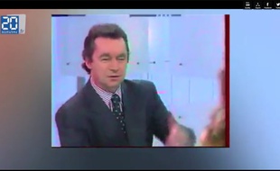 Michel Denisot présente Télés Dimanche sur Canal+ dans les années 1990.