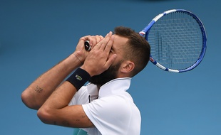 Benoît Paire (ici photographié à Melbourne) a été éliminé de l'Open 13 après s'être énervé contre le public marseillais.