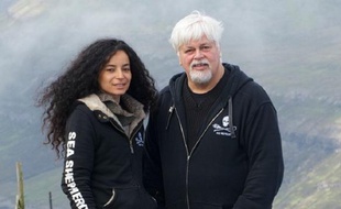 Lamya Essemlali et Paul Watson de Sea Shepherd