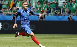 L'attaquant de l'équipe de France Antoine Griezmann, le 26 juin 2016, contre l'Irlande.