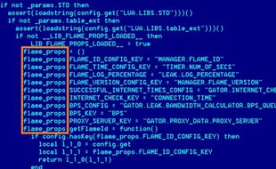 Un extrait du code informatique du malware Flame.