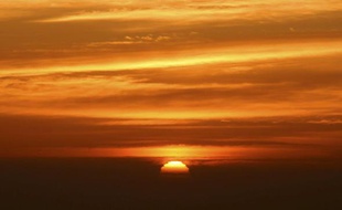 Un lever de soleil en Californie.