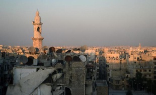 Une mosquée à Alep (nord de la Syrie) le 22 août 2013