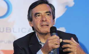 François Fillon à Rouez-en-Champagne (Sarthe), le 27 août 2014.