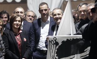 Les principaux responsables de la liste Pè a Corsica.