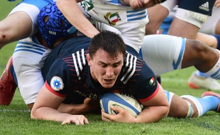 Louis Picamoles a inscrit le 4e essai français face à l'Italie, samedi 11 mars.