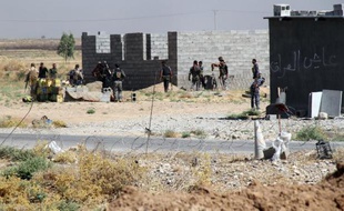 Des soldats irakiens près d'Amerli le 4 août 2014