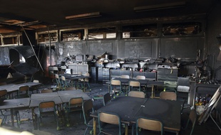 L'école des Tamaris, incendie à Béziers
