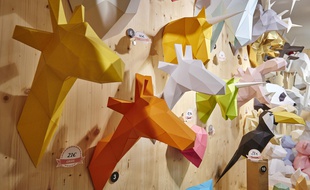 Les têtes d'animaux en papier d'Agent Paper ont trouvé leur clientèle.