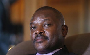 Le président du Burundi, Pierre Nkurunziza, à l'hôtel Westin Paris-Vendôme, le 4 juin 2014