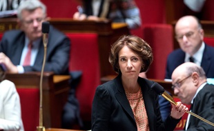 Health Minister, Marisol Touraine at the weekly session of the questions to the government ( questions au gouvernement ) at French parliament ( Aseemblee Nationanle ) . Paris, FRANCE - 16/12/2014./CHAMUSSY_lcham039/Credit:CHAMUSSY/SIPA/1412162110