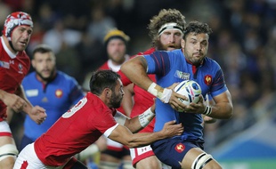 Damien Chouly lors du match entre la France et le Canada le 1er octobre 2015.