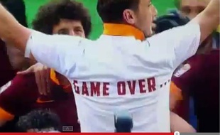 Francesco Totti a le chambrage en lui, surtout quand c'est la Lazio en face;
