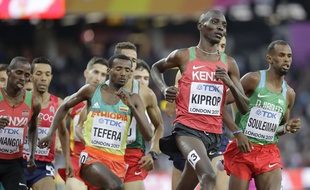 Asbel Kiprop lors des Mondiaux de Londres, le 11 août 2017.