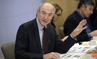 Benoît Potier, PDG d'Air Liquide, présente les résultats 2014 du groupe, le 17 février 2015 à Paris