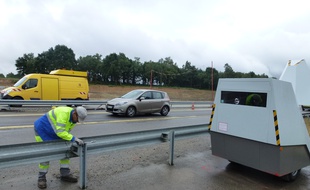 Le radar autonome a été installé à Sainte-Marie sur l'axe Rennes-Redon.