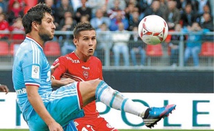 André-Pierre Gignac, l'attaquant marseillais, n'a pas existé face à la fougue de Loris Néry et ses coéquipiers du VAFC