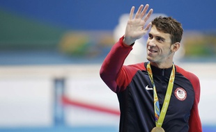 Michael Phelps aux JO de Rio le 11 août 2016.
