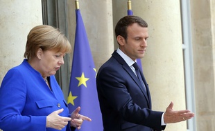 Angela Merkel et Emmanuel le 12 juillet 2017 à l'Elysée.