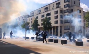 Un homme a été frappé par un policier lors d'une manifestation à Caen.