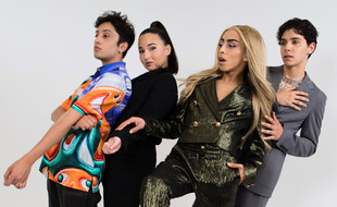 Sulivan Gwed, Gisèle Journo, Bilal Hassani et SparkDise, membres de La Fabuleuse