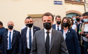 Emmanuel Macron à Valence le 8 juin 2021.