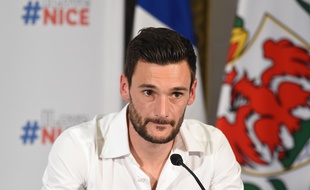 Hugo Lloris à Nice pour fêter le titre de champion du monde, le 18 juillet 2018.
