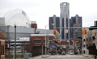 Le centre-ville de Detroit le 10 décembre 2014